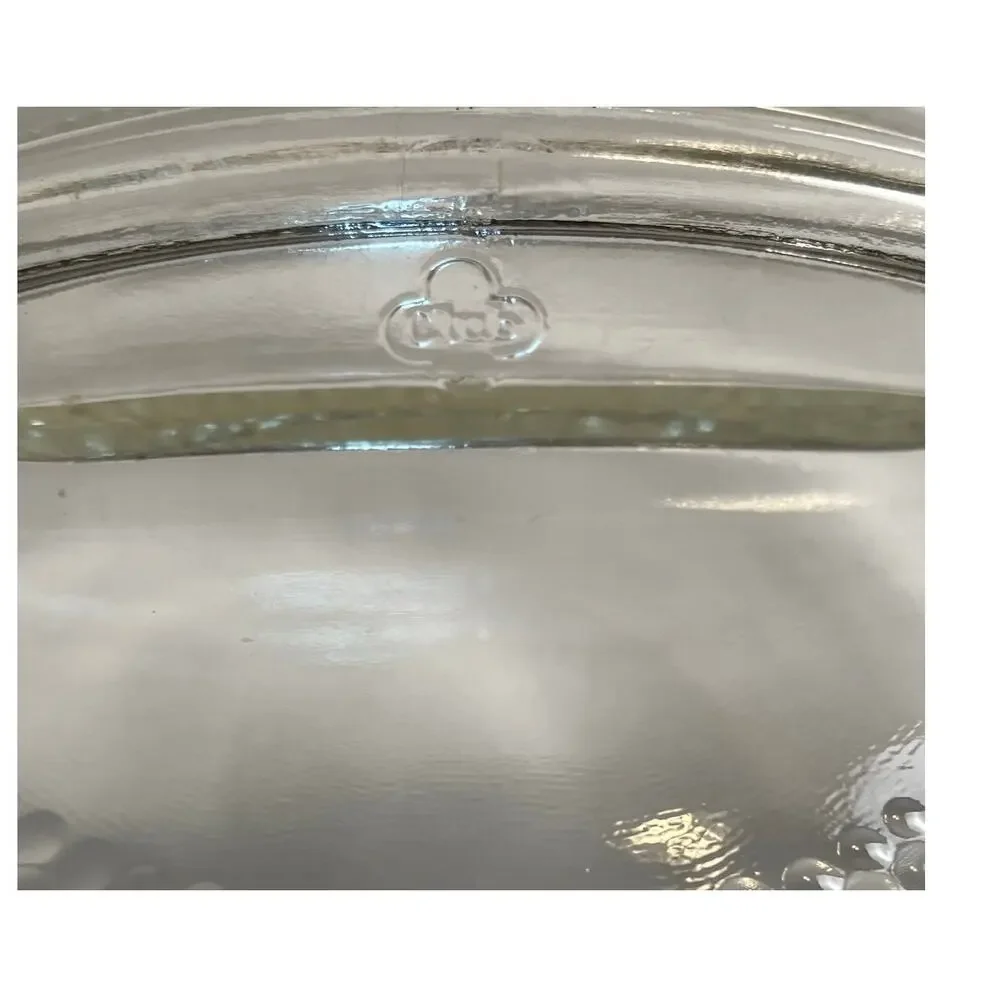 Vintage Club Glass Casserole Replacement Lid K31G Ovenware Dotted Pattern